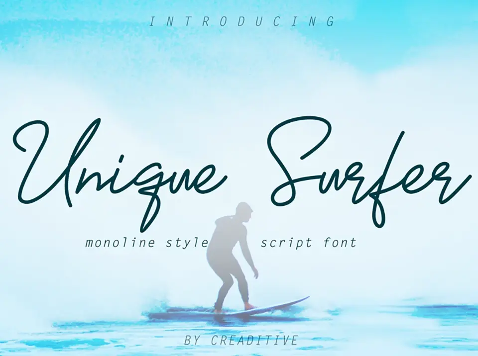 Unique Surfer Font