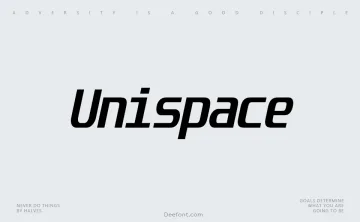 Unispace Font