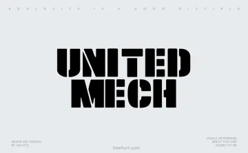 United Mech Font