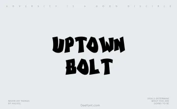 Uptown Bolt Font