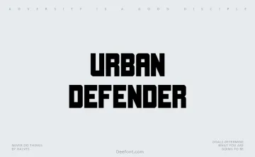 Urban Defender Font