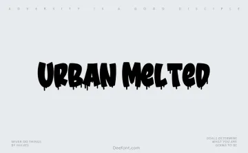 Urban Melted Font