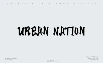 Urban Nation Font