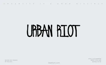 Urban Riot Font