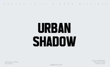 Urban Shadow Font