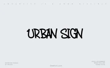 Urban Sign Font
