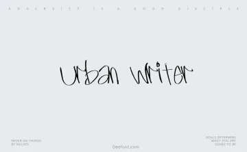 Urban Writer Font