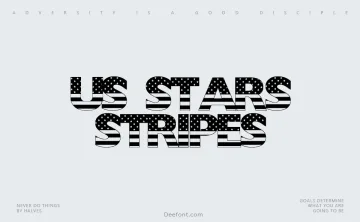 US Stars N Stripes Font