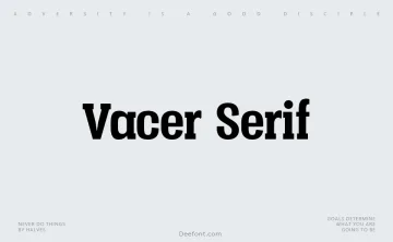 Vacer Serif Font Family
