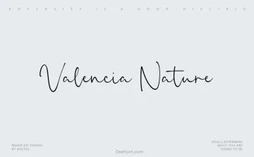 Valencia Nature Font