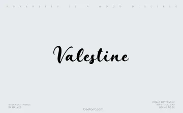 Valestine Font
