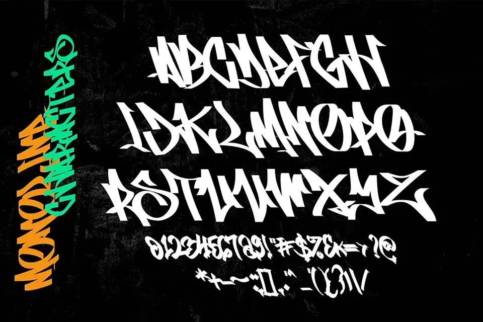 Vandal Rebels Monoline Font