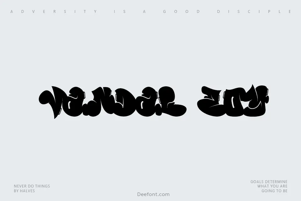 Vandal Zoy Font