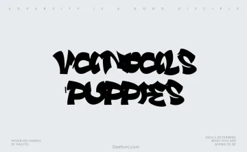 Vandals Puppies Font