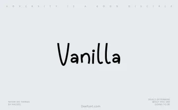 Vanilla Font