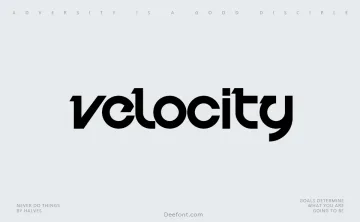 Velocity Font