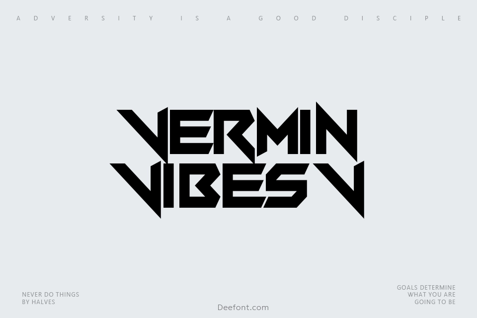 Vermin Vibes V Font