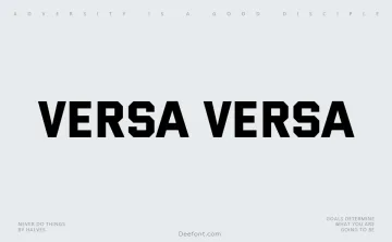 Versa Versa Font