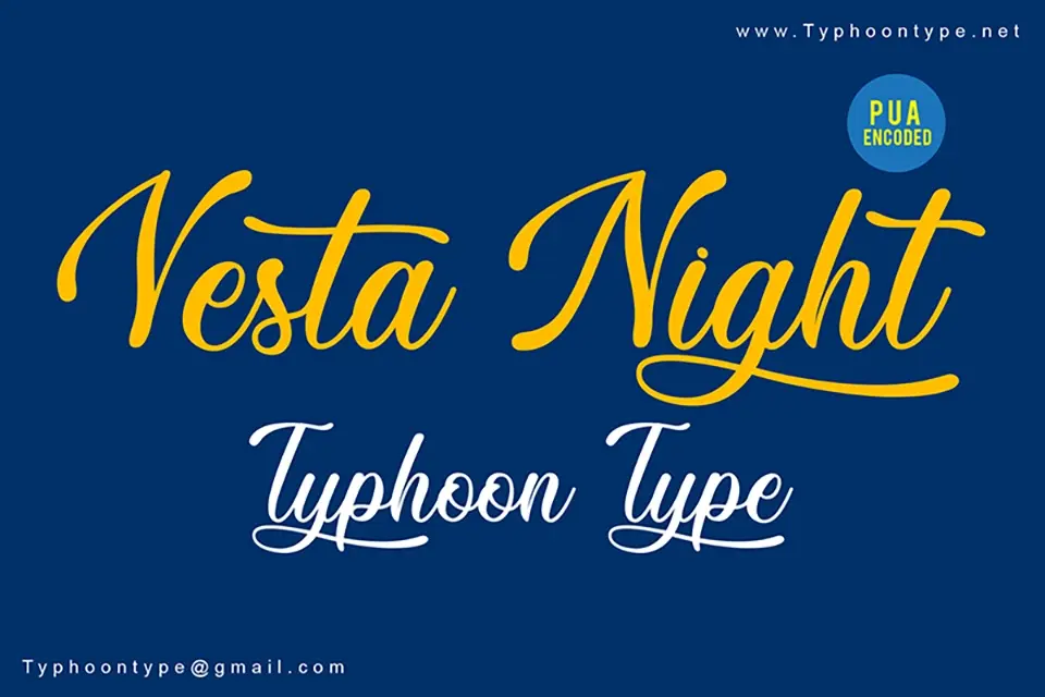 Vesta Night Font