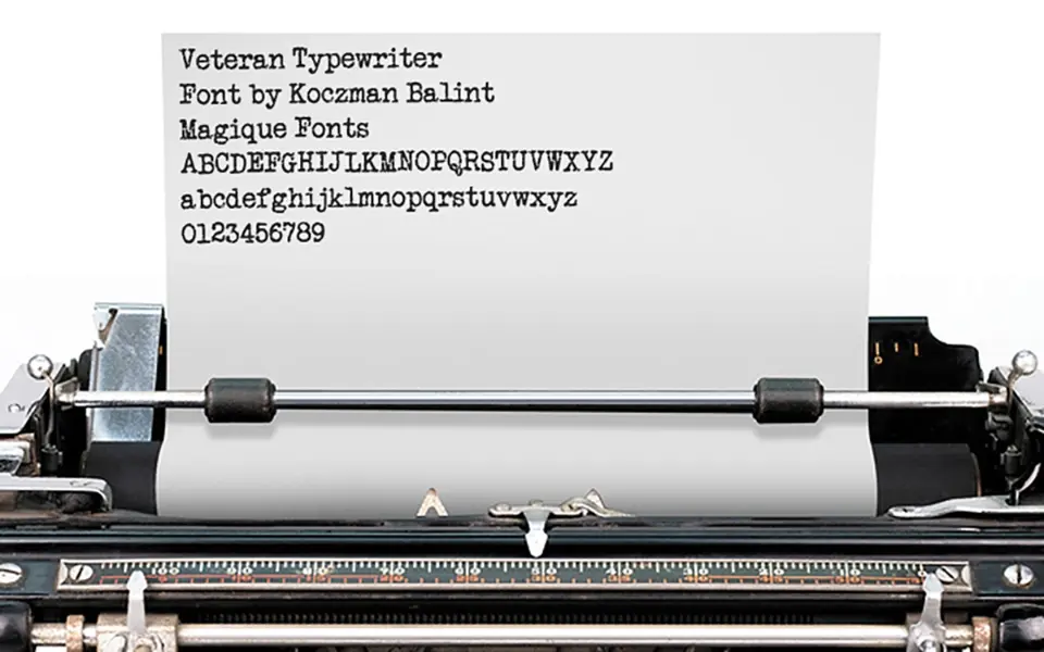Veteran Typewriter Font