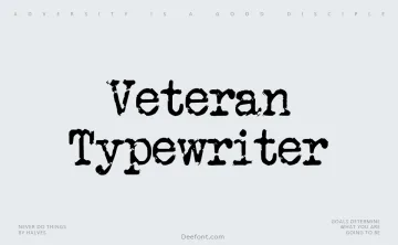 Veteran Typewriter Font