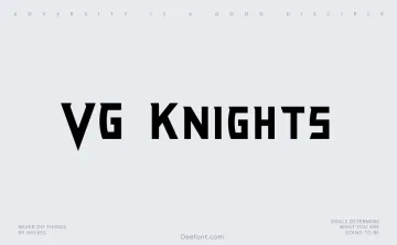 VG Knights Font