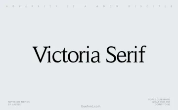 Victoria Serif Font