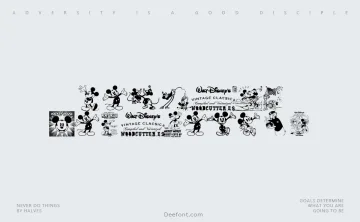 Vintage Classics Disney Font