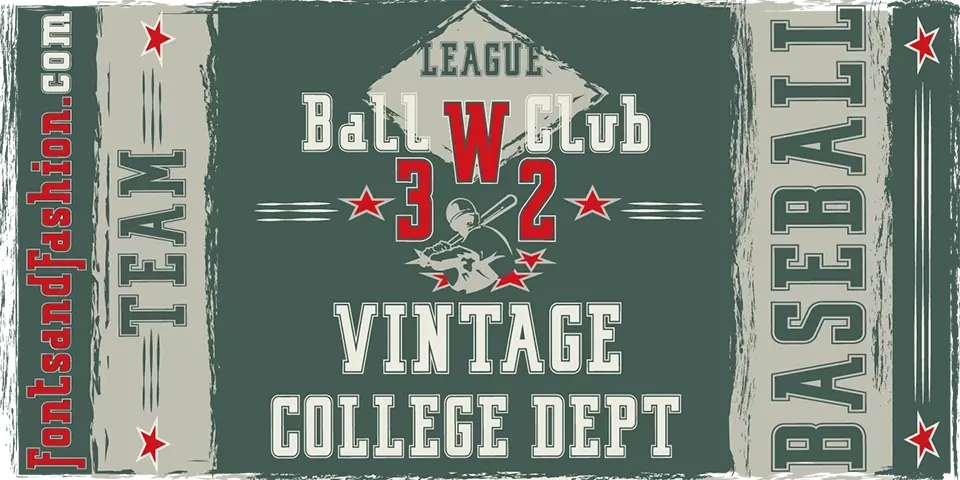 Vintage College Dept Font