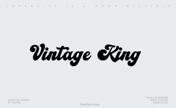 Vintage King Font