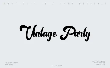 Vintage Party Font