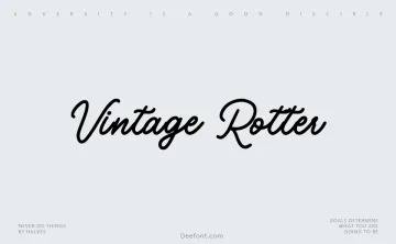 Vintage Rotter Font