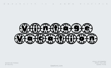 Vintage Vacation Font