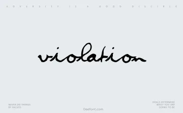 Violation Font