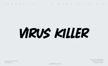 Virus Killer Font