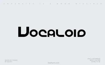 Vocaloid Font