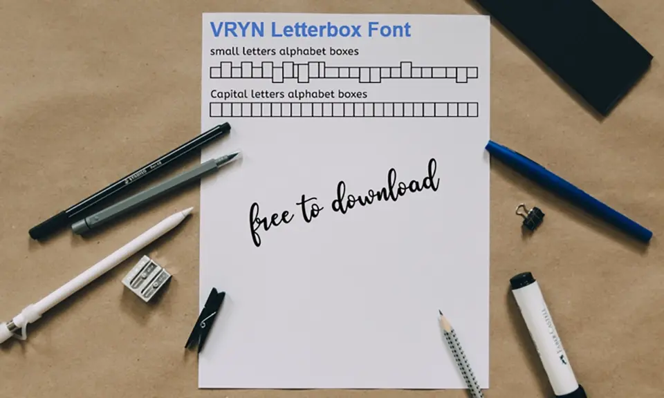 VRYN Letterbox Font