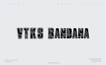 VTKS Bandana Font
