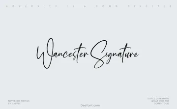 Wancester Signature Font