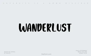 Wanderlust Font