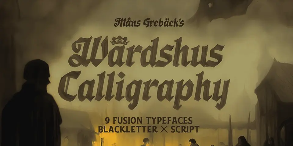 Wardshus Calligraphy Font