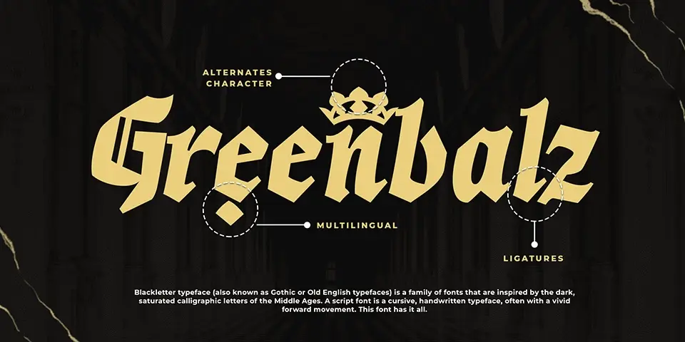 Wardshus Calligraphy Font