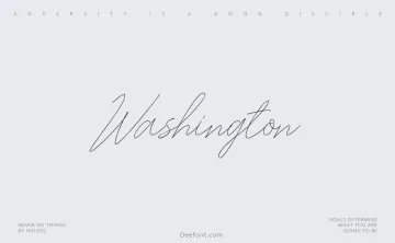 Washington Font