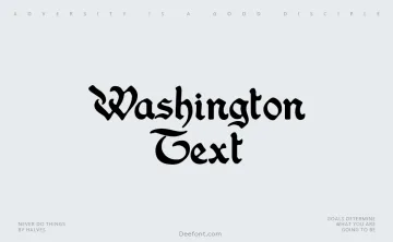 Washington Text Font