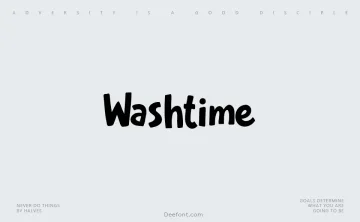 Washtime Font
