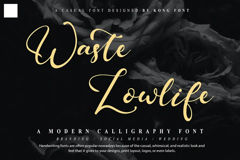 Waste Lowlife Font