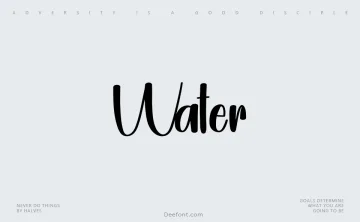 Water Font