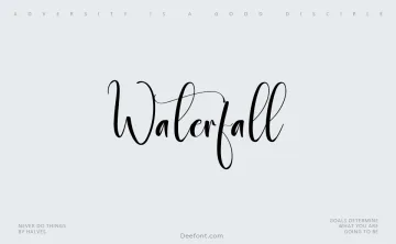 Waterfall Font