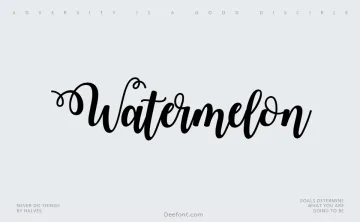 Watermelon Script 2 Font