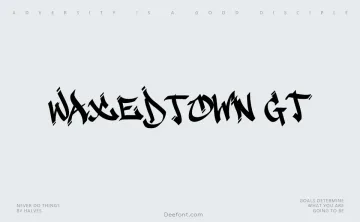 Waxedtown GT Font